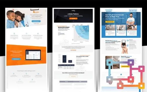 Ejemplos de diseño de landing pages orientadas a conseguir contactos